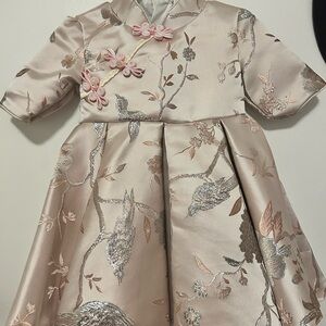 Elegant Floral Embroidered Dress